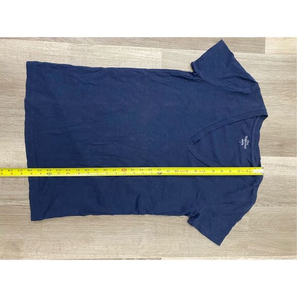 J. Crew Vintage Cotton Navy and Black V-Neck T-Shirts, Size Small (Lot of 2) - Picture 4 of 6
